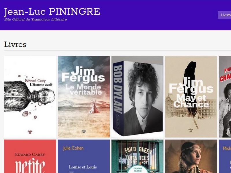 Capture d'écran du site Jean-Luc PININGRE
