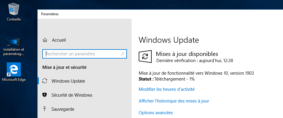 Mise-a-jour Windows update